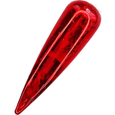 Shiny Red Shards - HONA - The Home Of Nail Art